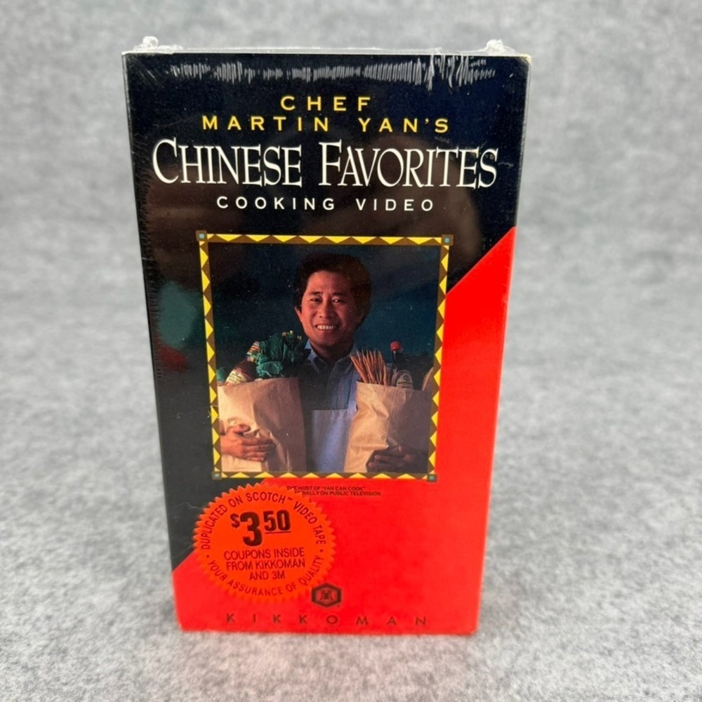 Chef Martin Yan Chinese Favorites VHS Sealed Kikkoman Cooking Video Vol 1